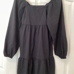 Black dress with long sleeves